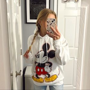 Disney White Mickey Mouse Hoodie